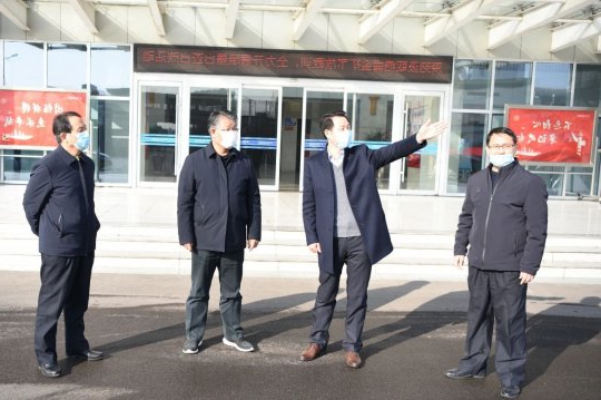 张玉华到金桥煤矿督导检查安全生产和疫情防控工作