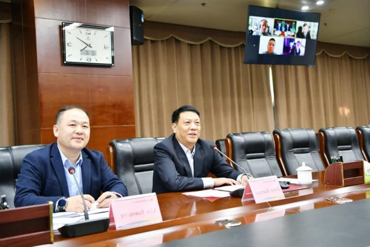 张广宇与德国蒂森再生资源（TSR）公司客人举行视频会议